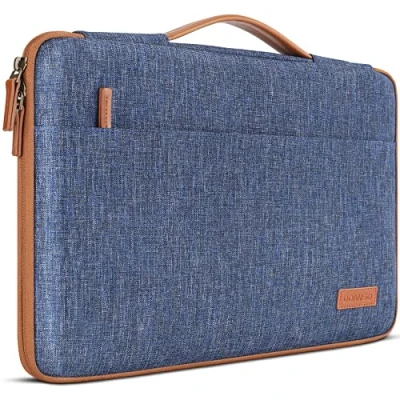 Abbildung von DOMISO Tasche Hülle für 11.6 Zoll Notebook iPad, Wasserdicht Laptophülle Laptop Sleeve Case Schutzhülle 13&quot; MacBook Air Pro 2020/ Surface 7 X /13.4&quot; Dell XPS 13/MateBook 13 2020, Blau