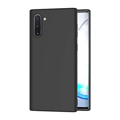 Abbildung von AICEK Hülle Compatible Samsung Galaxy Note 10, Schwarz Silikon Schutzhülle für 10 Case TPU Bumper Handyhülle (6,3 Zoll)