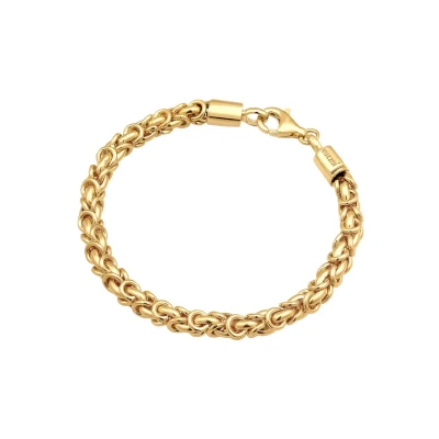 Abbildung von Kuzzoi Basic Armband goldcoloured, Herren, Größe: 21, Gold coloured