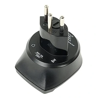 Abbildung von ANSMANN Reiseadapter EU to CH / Schuko Reisestecker mit Schutzklasse 1 &amp; 2 Idealer Stecker für Reisen in die Schweiz Lichtenstein Jordanien Madagaskar Malediven Ruanda