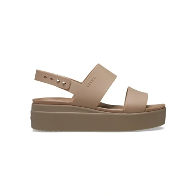 Abbildung von Crocs Brooklyn Low Wedge Keilsandalette, Sommerschuh, Sandale, Keilabsatz, mit modischer Plateausohle