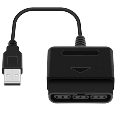 Abbildung von OSTENT USB Adapterkabel für Sony Playstation 1/2 PS One PSX Wired Controller Gamepad Joystick an PC Laptop