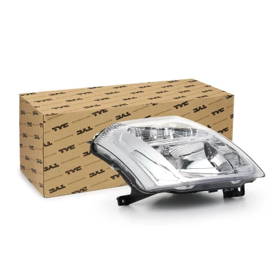 Abbildung von TYC 20 0413 05 2 Scheinwerfer rechts H4 mit Lampenträger, Elektromotor CITROËN: C2 Schrägheck