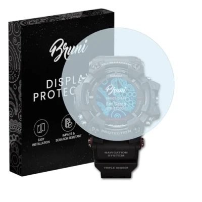 Abbildung von Bruni Schutzfolie kompatibel mit Casio GPR B1000 1 Folie, glasklare Displayschutzfolie (2X)