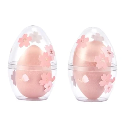 Abbildung von 2 Stück Make up Schwamm Kosmetik Ei Blender Beauty Applikator mit Etui für flüssige Creme, Foundation, lose Setting Powder