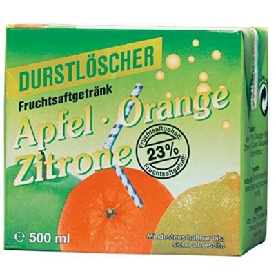 Abbildung von Durstlöscher Apfel Orange Zitrone fruchtig 500ml 24er Pack