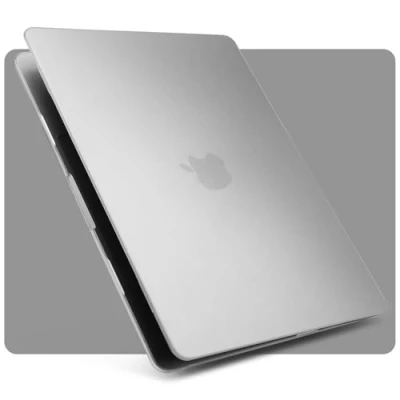 Abbildung von ZYB Hülle Kompatibel mit MacBook Air 13.6 Zoll M3 M2 (2024 2022 Freisetzung) Modell A3113 A2681, Ultradünne Schutzhülle Hartschale Hard Case, Matt Transparent