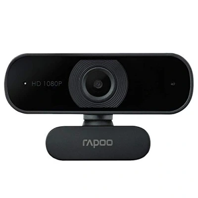 Abbildung von Rapoo XW180 Full HD Webcam 1080p, 80 Sichtfeld, Autofokus, Rauschunterdrückung, USB Anschluss, für Skype, FaceTime, Hangouts, Zoom, usw., PC/Mac/ChromeOS/Android