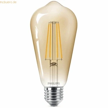 Abbildung von Philips LEDclassic E27 Lampe Gold, ersetzt 40W, warmweiß (1800 Kelvin), Dekolampe
