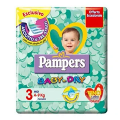 Abbildung von 20 Windeln Bambino Größe 3 Pampers Baby Dry Midi, Stück