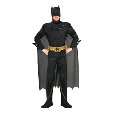 Abbildung von Rubie&#039;s FBA_RU888630LG 3 880671 L Deluxe Batman Erwachsene Kostüm, Größe L, Schwarz Halloween