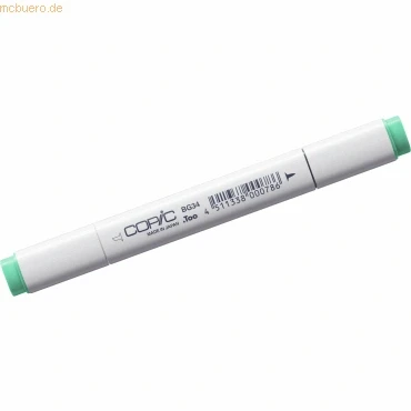 Abbildung von COPIC Classic Marker Typ BG 34, Horizon Green, professioneller Layoutmarker, mit einer breiten und feinen Spitze