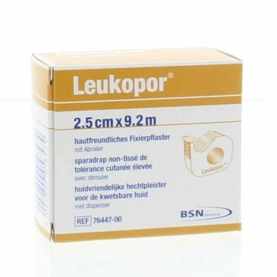 Abbildung von Leukopor 9,2 m x 2,5 cm in dispenser 1 Stück