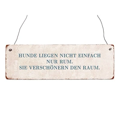 Abbildung von Interluxe Holzschild Hunde LIEGEN Nicht EINFACH NUR Rum Tierisch Haustier