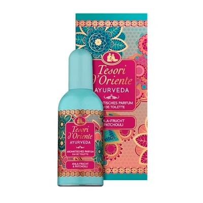 Abbildung von Tesori d&#039;Oriente EDT Ayurveda 100 ml, aromatisches Parfüm (Amla Frucht &amp; Patchouli), im Aluminiumflakon, Wellness Ritual für Körper Sinne