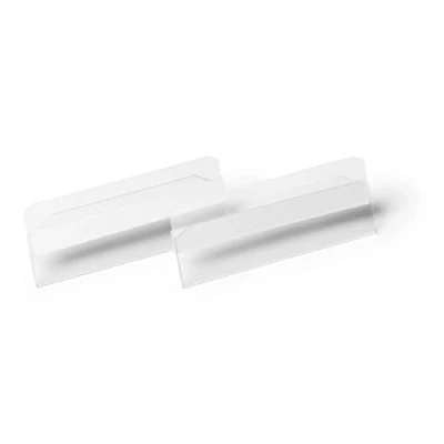 Abbildung von Durable Etikettentasche HARD COVER selbstklebend 100x38 mm, Packung à 10 Stück, 118019