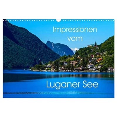 Abbildung von Impressionen vom Luganer See (Wandkalender 2025 DIN A3 quer), CALVENDO Monatskalender