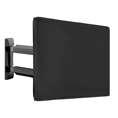 Abbildung von kwmobile 24&quot; TV Outdoor Abdeckung Fernseher Hülle Bildschirmschutz Schutzhülle wetterfest Schwarz
