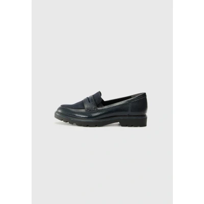 Abbildung von Tamaris Damen Slipper, Frauen Slip On,Comfort Lining,TOUCHit Fußbett,College Schuhe,Businessschuhe,Anzugschuhe,elegant,Office,Navy,36 EU