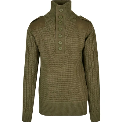 Abbildung von Brandit Alpin Strickpullover, Herren, Größe: Small, Olive