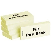 Abbildung von BIZSTIX® Business Haftnotizen &quot;Für Ihre Bank&quot; (5 Stk.)