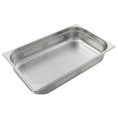 Abbildung von GN Behälter 1/1 gelocht 200 mm Höhe Edelstahl, Gastronormbehälter
