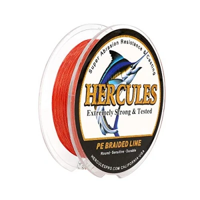 Abbildung von Hercules Super Cast 100m 2000m 109 2196 Yards Geflochtene Angelschnur 6lb 100lb Test für Salzwasser Süßwasser PE Geflecht Fischdraht Superline 4 Stränge