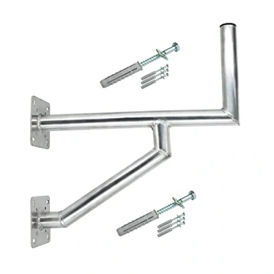 Abbildung von PremiumX 60cm Wandhalter ALU mit zwei Wandplatten SAT Antenne Halterung