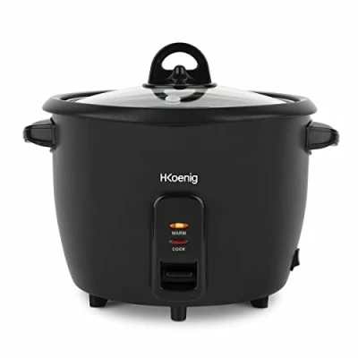 Abbildung von H.KOENIG ORYZA8 Reiskocher / 1,8 L Fassungsvermögen Warmhaltefunktion BPA frei 700 W Edelsta