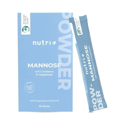 Abbildung von nutri+ Mannose Pulver mit Cranberry &amp; Hagebutte 30 St