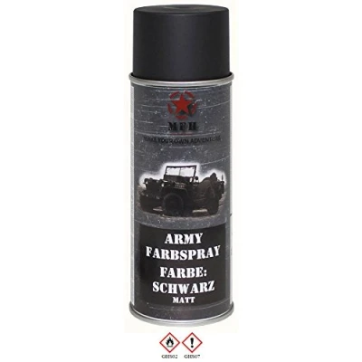Abbildung von MFH Farbspray, Army, matt, 400 ml (Schwarz)