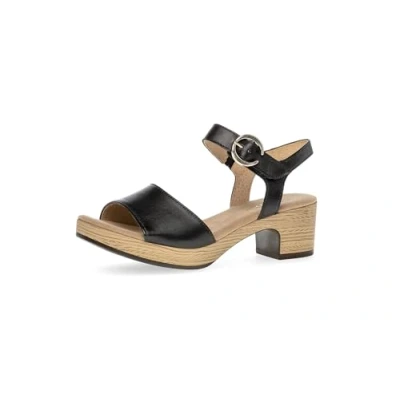 Abbildung von Gabor Damen Riemchensandalen, Frauen Sandalen,Strandschuhe,Sandaletten,Sommersandalen,Absatz,Sommerschuhe,schwarz(go/S.Holz),38 EU / 5 UK