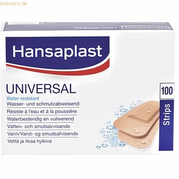 Abbildung von Hansaplast Universal Strips waterres.30x72mm