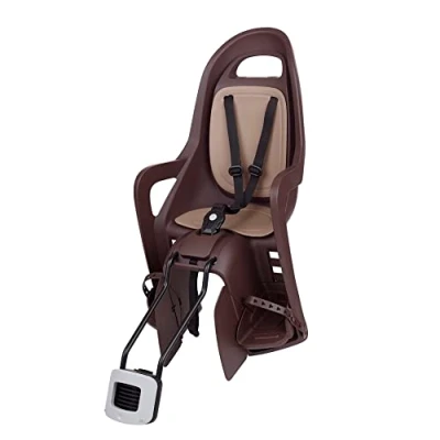 Abbildung von POLISPORT 8406000033 Groovy 29&#039;&#039; ökologischer Rücksitz für Fahrräder mit Rädern von 26&#039;&#039; bis geeignet Kinder einem Gewicht 9 22 kg Rahmenverankerung Color Dunkelbraun/Braun