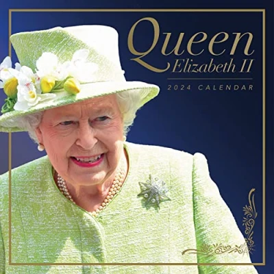Abbildung von Queen Elisabeth II Königin 2024 12 Monatskalender: Original Carousel Kalender [Mehrsprachig] [Kalender] (Wall Kalender)