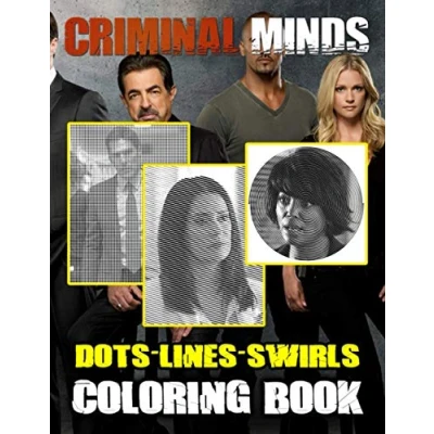 Abbildung von Criminal Minds Dots Lines Swirls Coloring Book: Confidence And Relaxation Activity Diagonal Line, Books For Adult , (Unofficial High Quality)