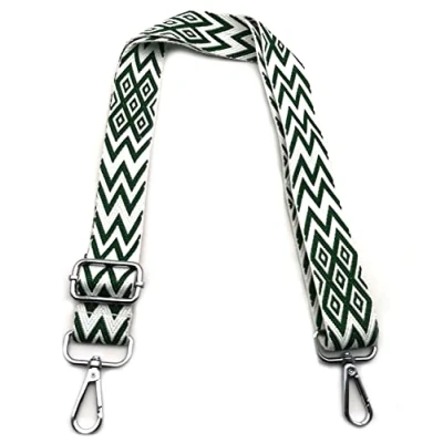 Abbildung von Taschengurte zum Wechseln Grün, Verstellbarer Schultergurt für Taschen, Taschengurt Breit Schulterriemen mit Karabiner Silber 3.8cm, Umhängegurt Tragegurt Taschen Damen DIY, #8