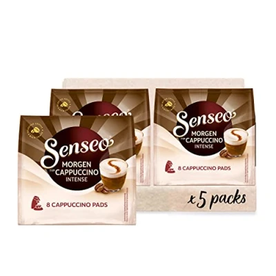 Abbildung von Senseo Pads Morgen Cappuccino Intense, 40 Kaffeepads, 5er Pack, 5 x 8 Getränke