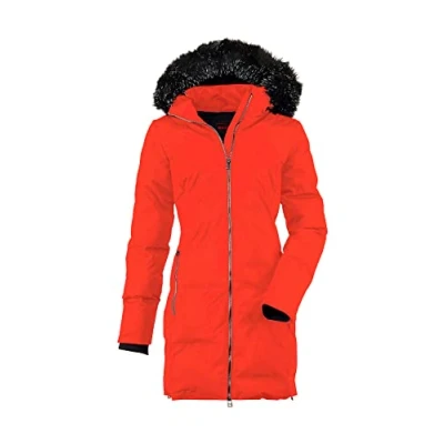 Abbildung von Killtec Damen Vogar WMN Dwnlk CT C Parka In Daunenoptik Mit Abzippbarer Kapuze, feuerrot, 38