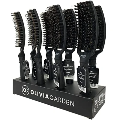 Abbildung von Olivia Garden Full Black Display + 8 FingerBrush Combo Medium