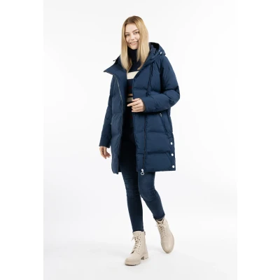 Abbildung von DREIMASTER Maritim Damen Winterjacke mit Wattierung L / Dunkelmarine 100% Polyester