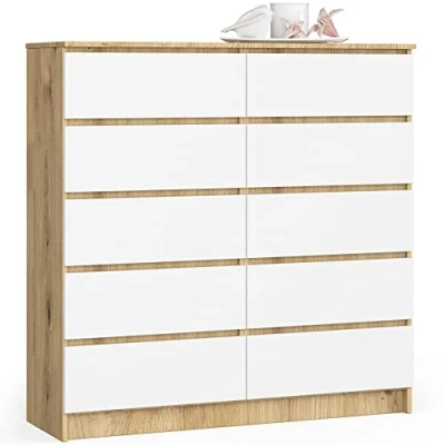 Abbildung von AKORD Kommode Komodenschrank Platzsparend Praktisch Robust Rollenführung ABS Kante Laminatplatte Schlichtes Design