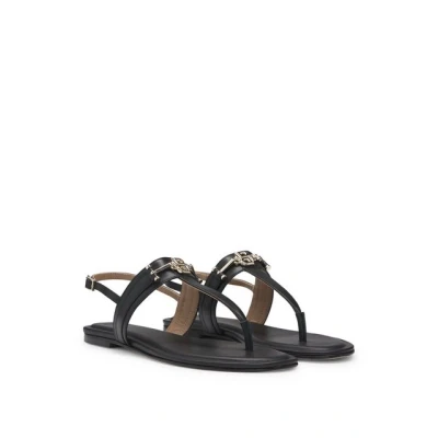 Abbildung von BOSS Emberlyn Zehentrenner, Damen, Größe: 39, Black Schuhe