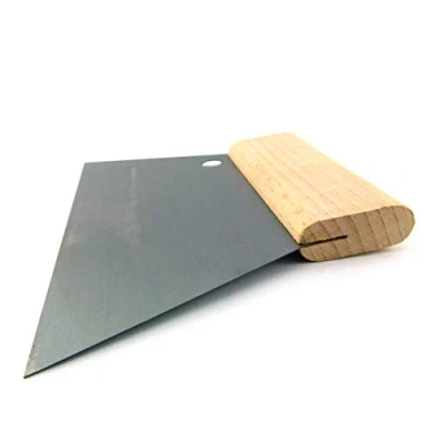 Abbildung von Schwan Kleberspachtel, Stahl, 180 mm, gezahnt/ungezahnt, Buchenholzrcken, TBK fr Bodenbelag , Parkett und Fliesenarbeiten