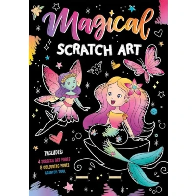 Abbildung von Magical scratch art (With rainbow and colouring pages!)