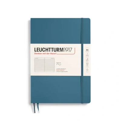 Abbildung von LEUCHTTURM1917 365638 Notizbuch Composition (B5), Softcover, 123 nummerierte Seiten, Stone Blue, Liniert