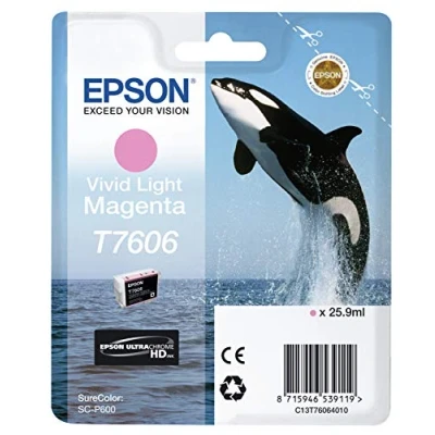 Abbildung von Epson T7606 (C13T76064010) Druckerpatrone Vivid Magenta Hell