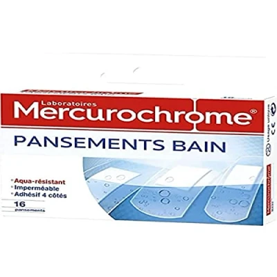 Abbildung von MERCUROCHROME Badepflaster, wasserbeständig, 16 Stück