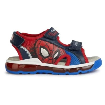 Abbildung von Geox Marvel Spiderman Android BOY Lights Riemensandalette für Kinder, Größe: 34, Navy/red Schuhe