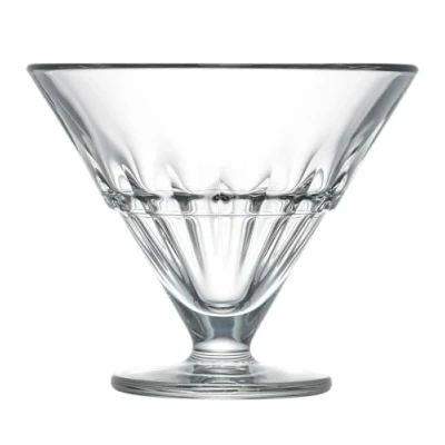 Abbildung von La Rochere Coupe Excelsior Basse Schale auf Fuss/Eisschale/Dessertschale Pressglas H: 8,5cm